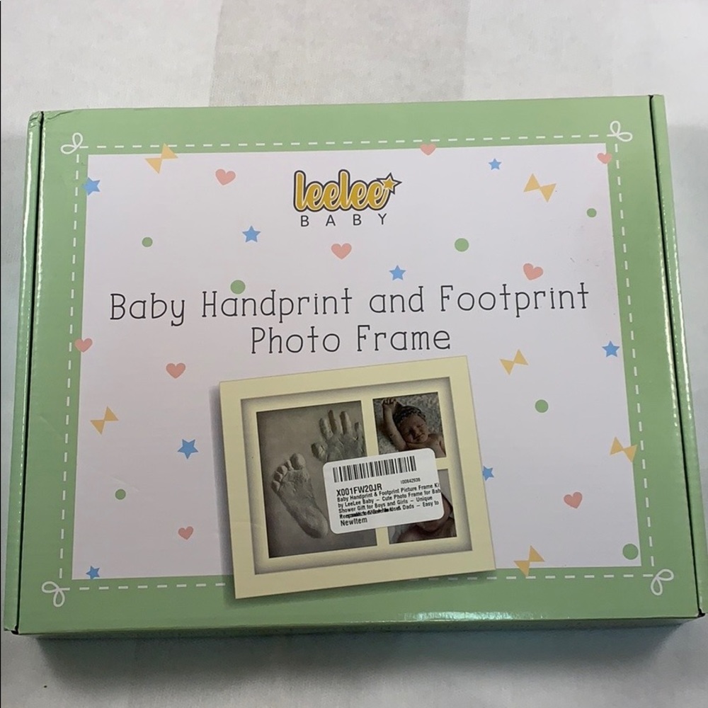 Baby hand and footprint phot frame
